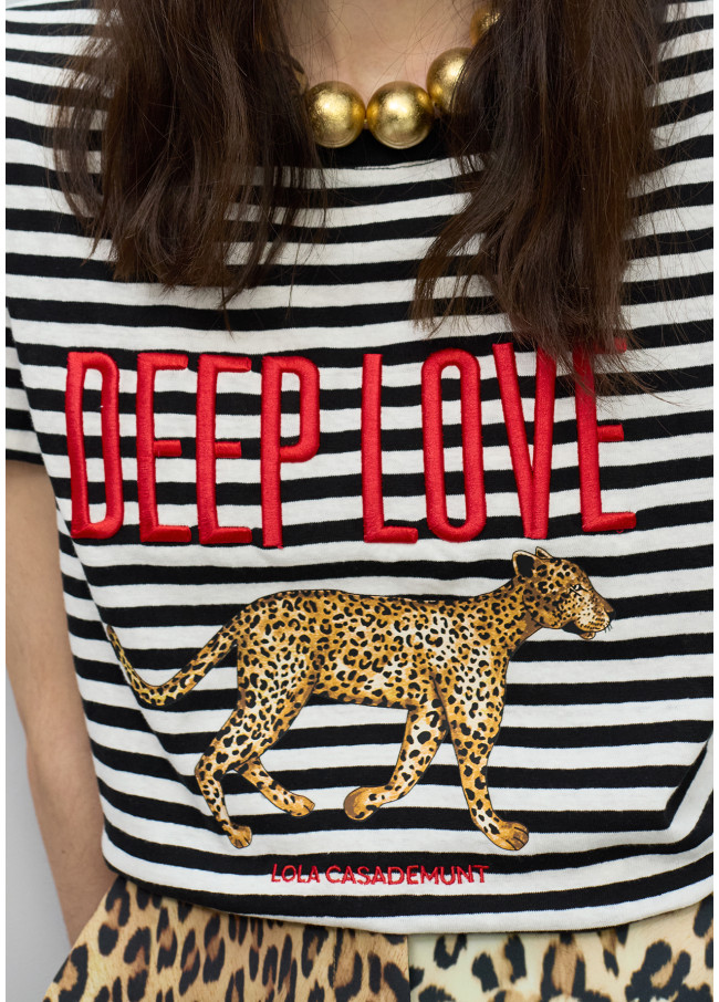 Deep Love Striped T-Shirt