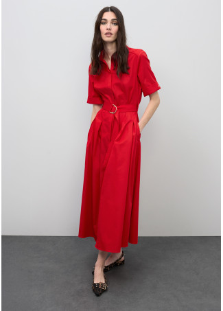 Vestido Midi Saia Evasê