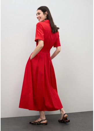 Robe Midi Jupe Évasée