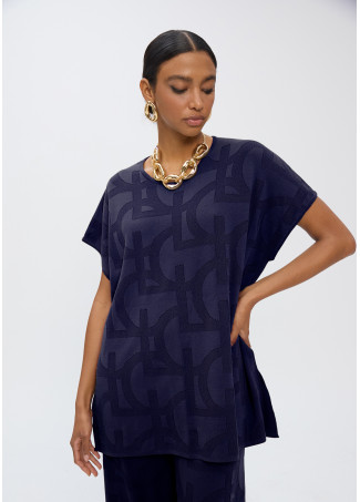 Camiseta tricot jaquard LC