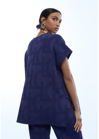 Camiseta tricot jaquard LC