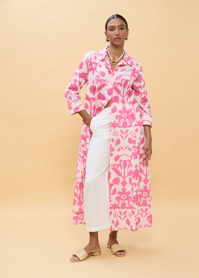 Long Sleeve Floral Print Dress