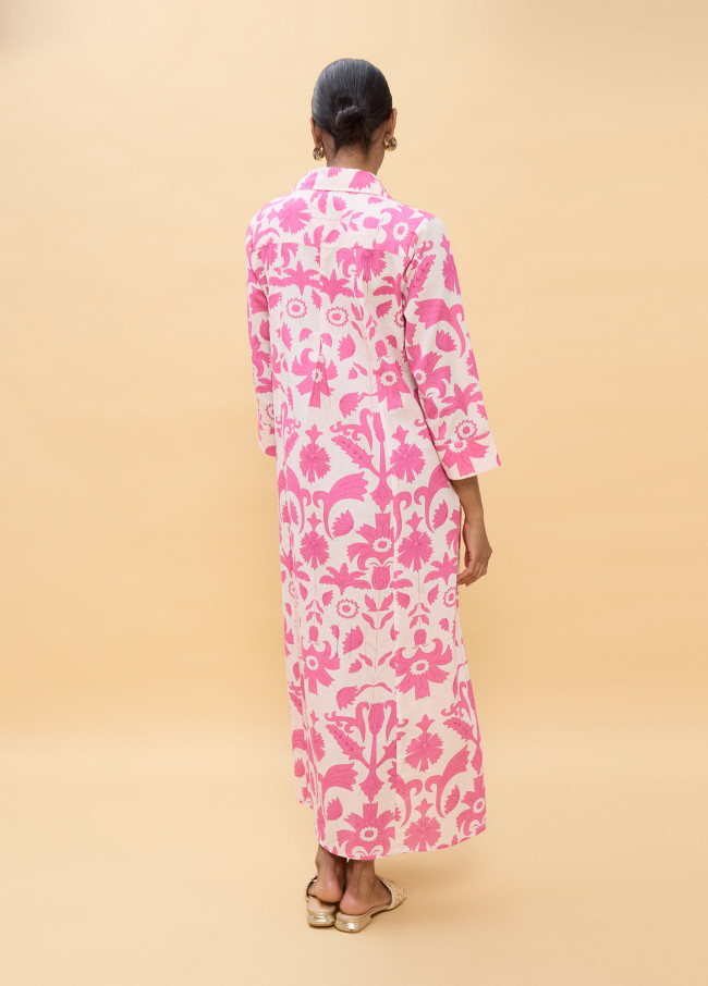 Long Sleeve Floral Print Dress