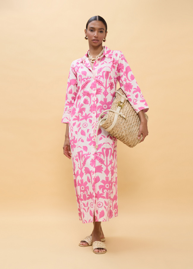 Long Sleeve Floral Print Dress