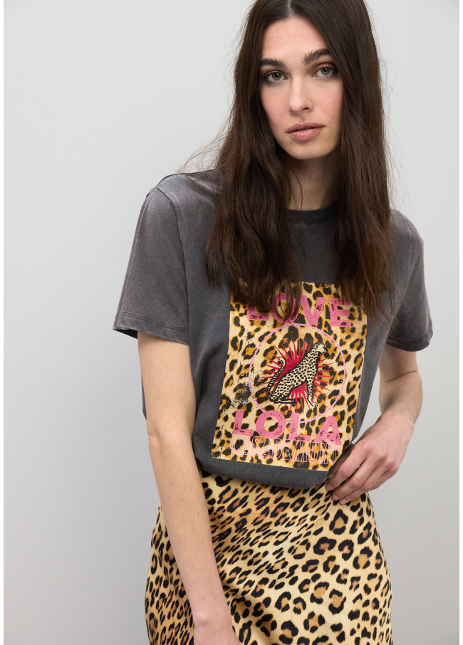 LOVE LOLA Leoparden T-Shirt