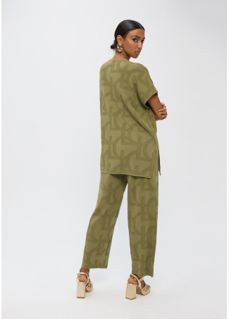 Calças Tricot Jacquard LC