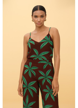 Top su sfondo marrone palme