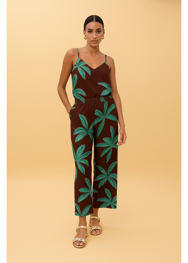 Top su sfondo marrone palme