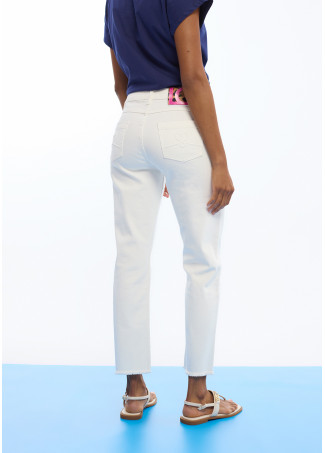 Flared Button Trousers