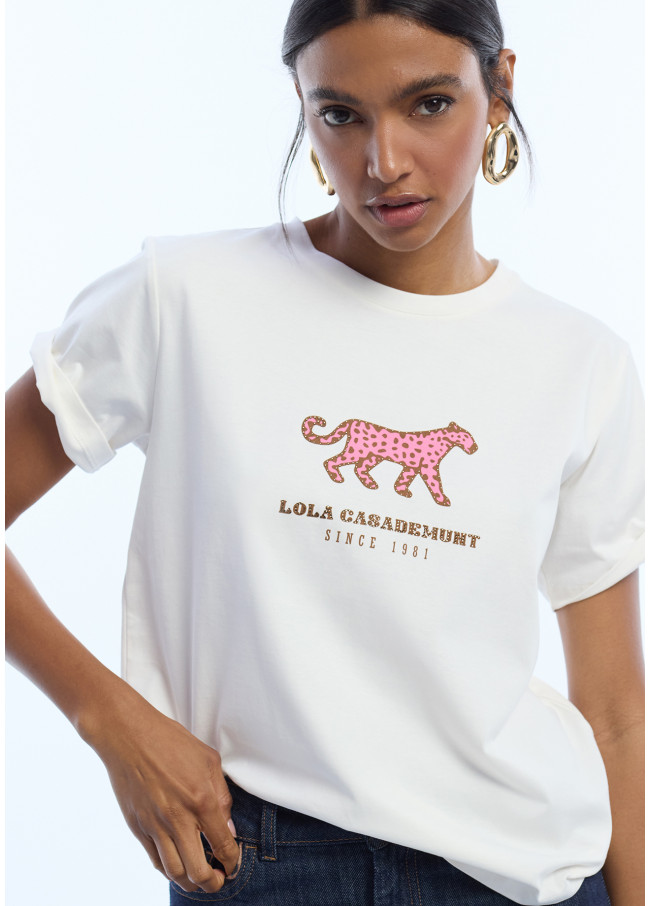 T-shirt imprimé léopard