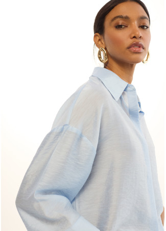 Oversized Linen Short Sleeve Shirt