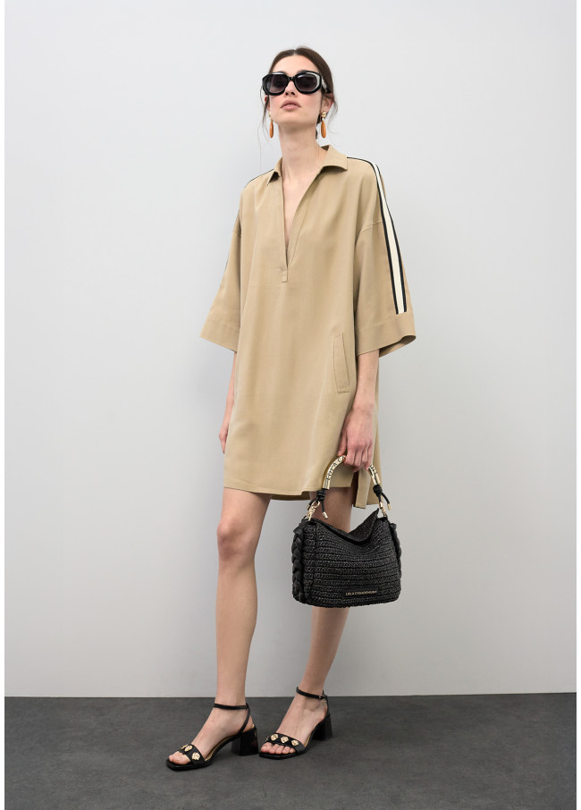 Robe Chemise à Col Ouvert