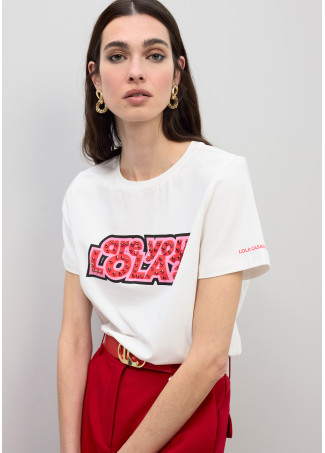 T-shirt Are you LOLA com pedras