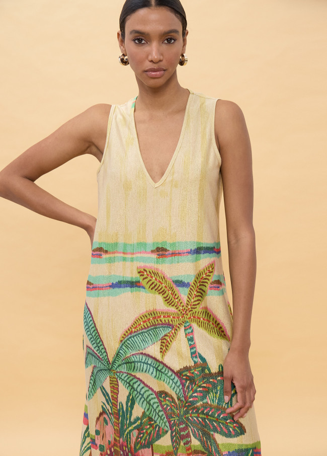 Circular Printed Dress