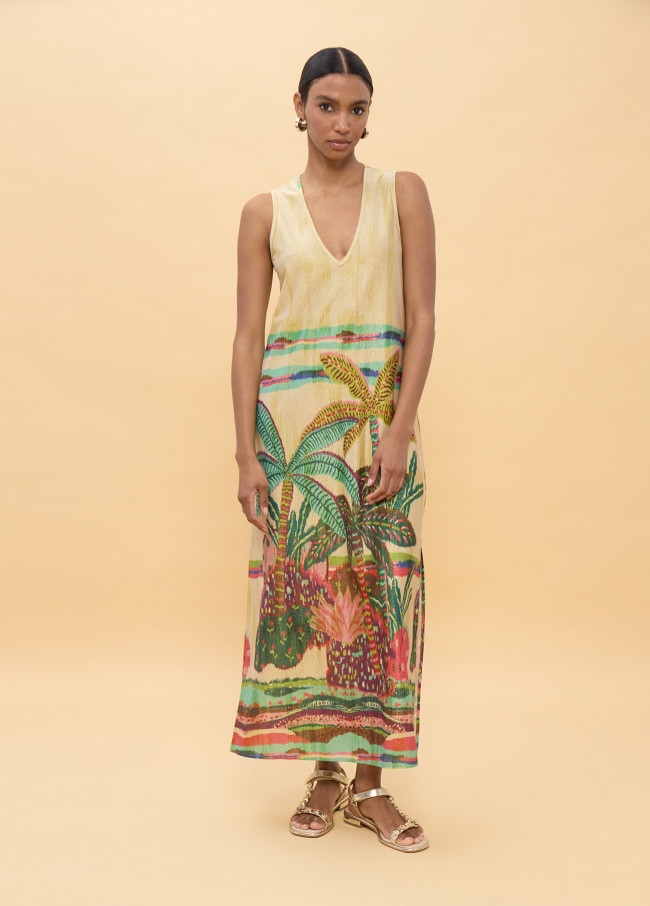 Circular Printed Dress