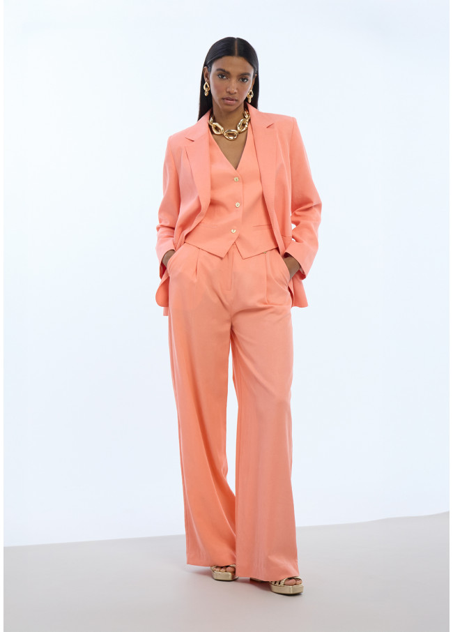 Pleated Palazzo Pants