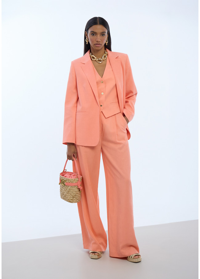 Pleated Palazzo Pants