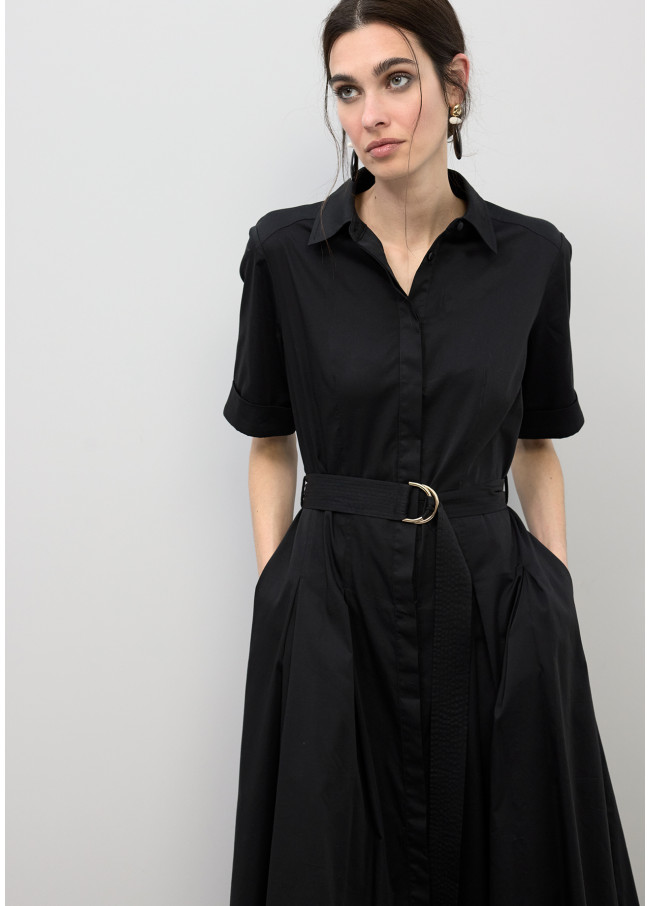 Midikleid mit Ausgestelltem Rock