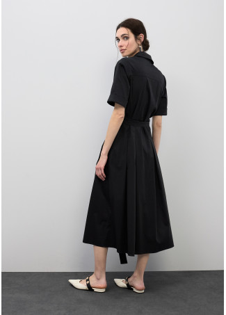 Robe Midi avec Jupe Évasée