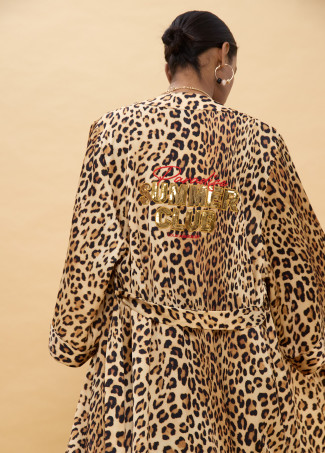 Animal Print Kimono
