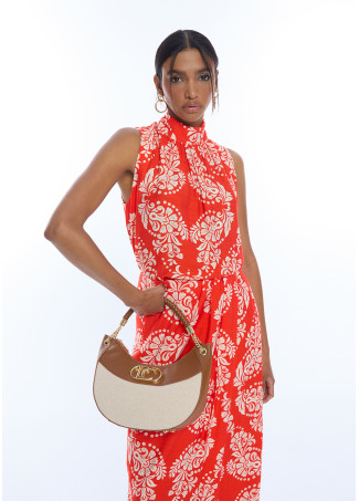 High Neck Paisley Top