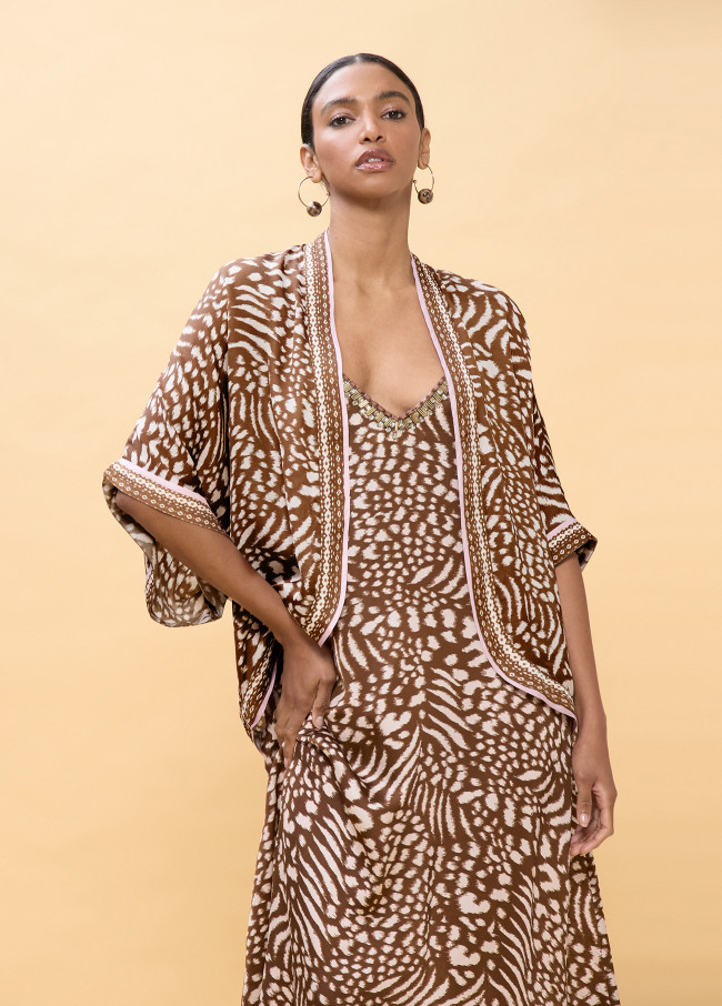 Kimono imprimé taches