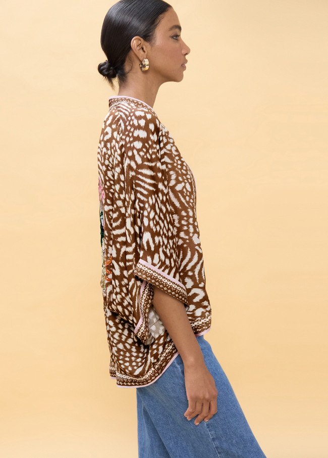 Kimono imprimé taches