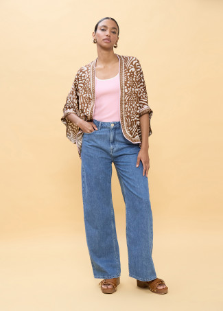 Kimono estampado manchas