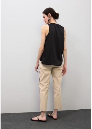 Top escote pico tricot