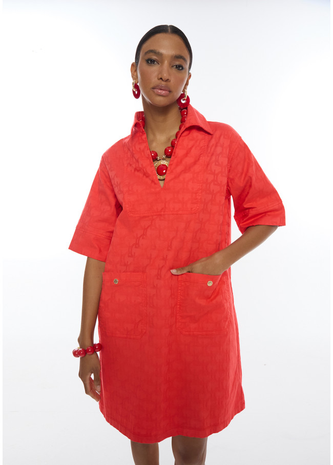 Twill Dress Jacquard Logo LC