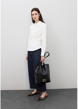 Studded Poplin Shirt