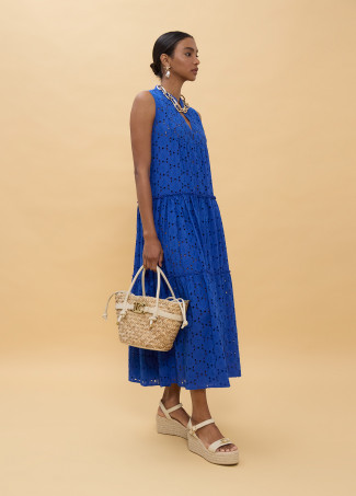 Long Swiss Embroidered Dress