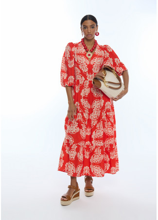 Vestido estampado paisley