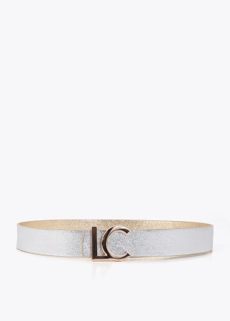 Ceinture réversible avec boucle LC bicolore