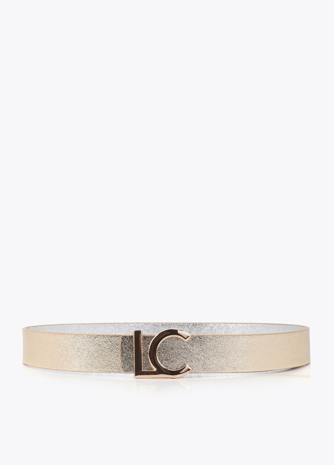 Ceinture réversible avec boucle LC bicolore