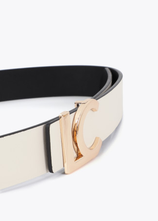 Ceinture réversible avec boucle LC bicolore