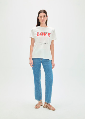 LOVE Leopard Print T-Shirt