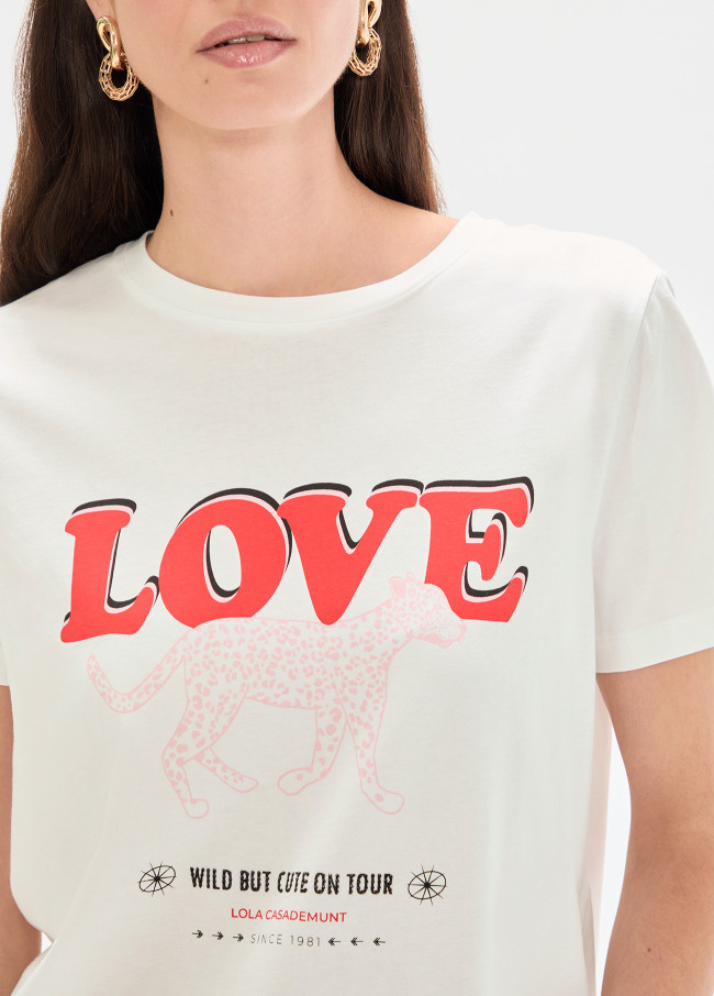 LOVE Leopard Print T-Shirt