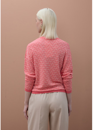 Sweater with M logo print