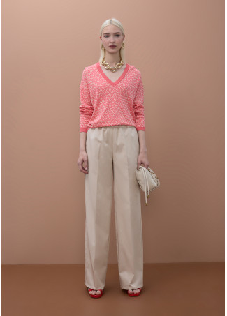 Sweater with M logo print