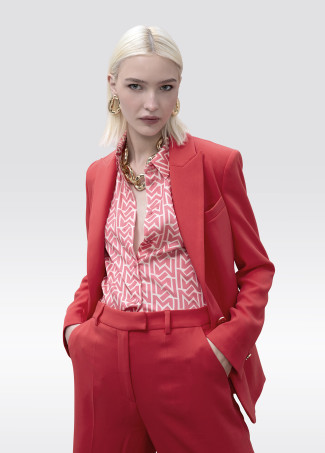 Blazer reto ajustado