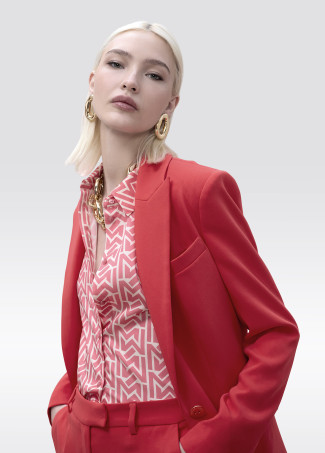 Blazer diritto aderente