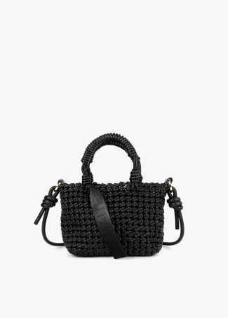 Braided Knot Crossbody Bag with Leather Effect