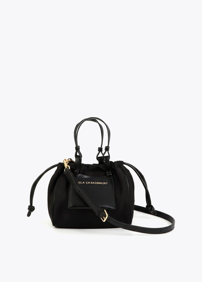 Mini shopper combinata nylon e PU