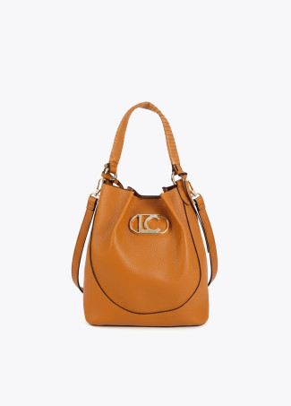 Sac Hobo Effet Cuir Anse Tressée et Nœud