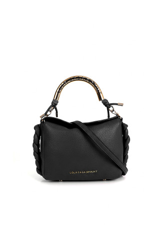 Borsa a tracolla con manico in metallo traforato