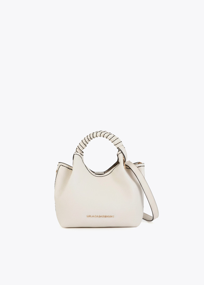 Pequena Bolsa Transversal com Alça Trançada e...