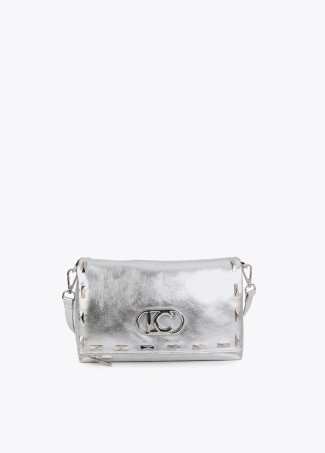 Metallic Crossbody with Rectangular Studs