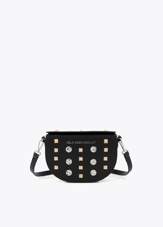 Banana bag con borchie oro e argento