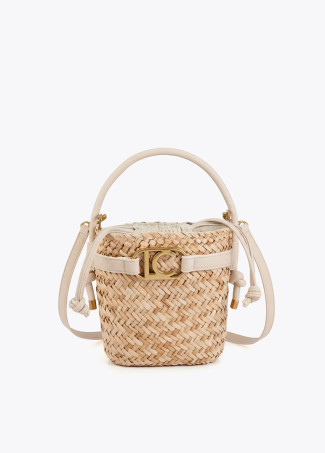 Sac Bombonnière avec Détails Imitation Cuir